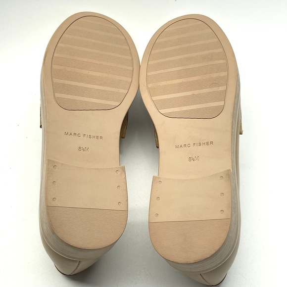 Marc Fisher Babbea Womens Chunky Sole Slip On Chain Platform Shoes Loafers 8.5 M - Picture 6 of 9